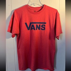 Vans Classic Red T-Shirt with Navy Logo